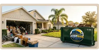 Home cleanout and decluttering with EverHaul dumpster rental